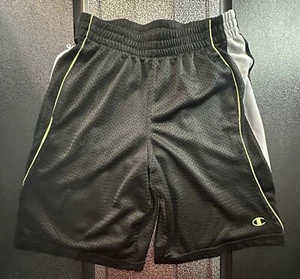 Pantalones cortos deportivos de entrenamiento de malla negros/blancos medianos para hombre entrepierna de 8” - Imagen 1 de 4