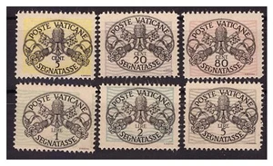 VATICANO - 1945 SEGNATASSE 7/12 SERIE NUOVA ** MNH - Imagen 1 de 1
