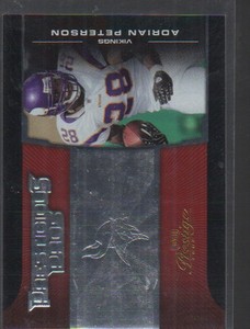 ADRIAN PETERSON 2008 PLAYOFF PRESTIGE - PRESTIGIOUS PROS RED #PPR-35  /750