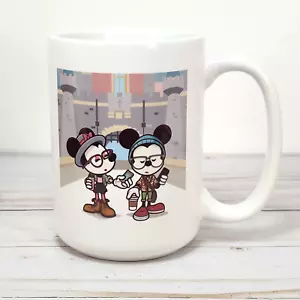 Disney Hipster Mickey & Minnie Mug 12oz Wonderground Gallery Jerrod Maruyama - Picture 1 of 10