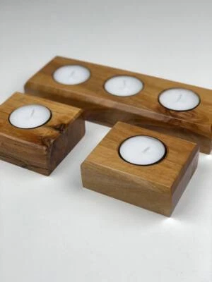 Light wood candlestick. A set of candlesticks. - Image 1 of 3