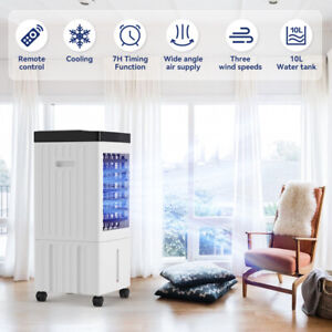 1× 65W Air Cooler Fan Portable Mini Air Conditioner Personal Cooling Bedroom Fan
