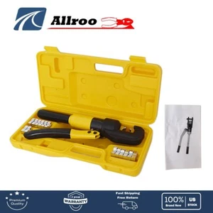 Hydraulic Crimper Crimping Tool/w 8 Dies Wire Battery Cable Lug Termina 6 MT - Picture 1 of 7