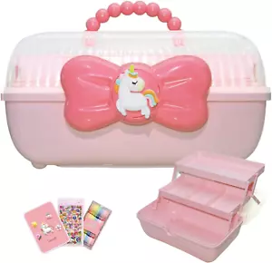 11Inch Hair Accessories Organizer Girls Stackable Plastic Storage Box Hair Tie - Picture 1 of 1
