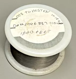 NOS Vintage Tungsten Fine Wire 0.003” Diameter 1000 Feet (304.8 Meters) - Picture 1 of 4