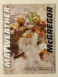 2017 FLOYD MAYWEATHER VS CONOR MCGREGOR ORIGINAL FIGHT PROGRAM - Picture 1 of 2