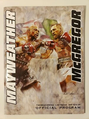 2017 FLOYD MAYWEATHER VS CONOR MCGREGOR ORIGINAL FIGHT PROGRAM - Image 1 of 2