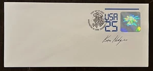 RARE 1989 U.S. HOLOGRAPHIC FDC FIRST DAY COVER SIGNED BY KEN HODGES ARTIST - Picture 1 of 3