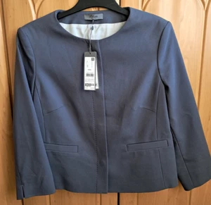 NEU! S. Oliver Premium (Black Label) Blazer Gr. 40 blaugrau 3/4 Arm NP 129,99€ - Bild 1 von 16