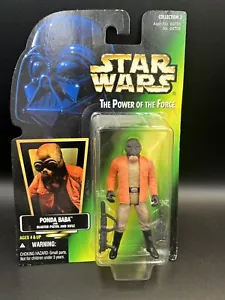 PONDA BABA Star Wars POTF 3 Green Card (Hologramm Sticker) Figur MOC Kenner 1996 - Bild 1 von 5