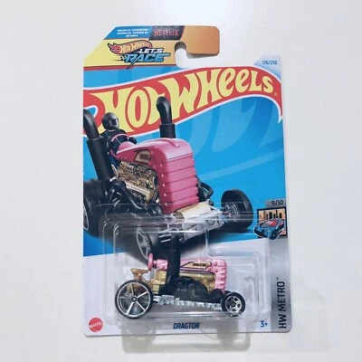 Hot Wheels 2024 Mainline K Case HW Metro Dragtor Pink HW Lets Race #176 - Image 1 of 2