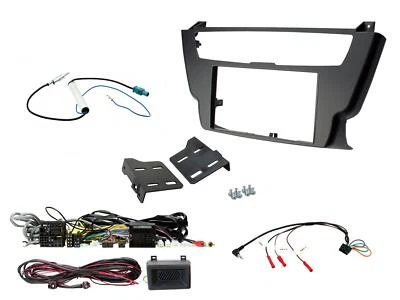 MASCHERINA AUTORADIO NAVIGATORE KIT COMPLETO DOPPIO 2 DIN BMW SERIE 4 er 5 er - Immagine 1 di 2