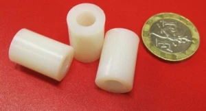 Nylon 66 Spacer, Natural, NO.1/4" Screw, 1/2" OD x .260" ID x 3/4" Lg., 100 pc - Picture 1 of 11