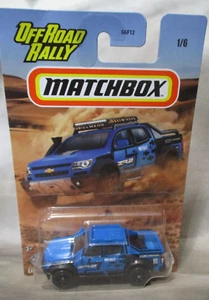 Matchbox Off Road Rally Series 20106 Chevy Colorado Xtreme Blu 1/64 pressofuso - Foto 1 di 4
