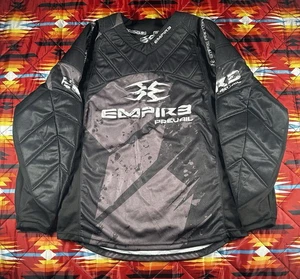 Empire Prevail Paintball Jersey Large Black Padded Long Sleeve V Neck - Picture 1 of 9