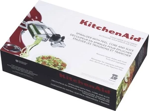 Kitchenaid Spiralschneider 5KSM1APC Mixer Zubehör Edelsathl B Ware - Bild 1 von 2