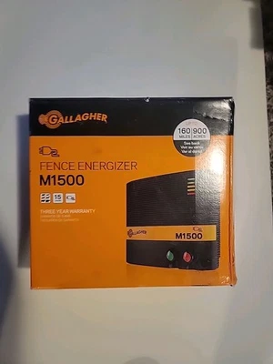 Gallagher M1500 Electric Fence Charger Powers Up to 160 Miles /900 Acres  NEW - Image 1 of 2