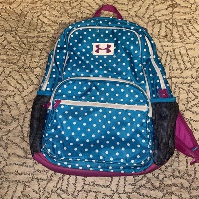 Mochila Under Armour Storm azul y púrpura deportiva escolar Foto 1 de 4