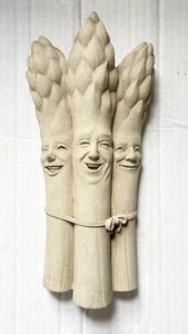 Vintage Handcrafted Carruth Studios Pickled Asparagus Whimsical Garden Decor 11” - Picture 1 of 7