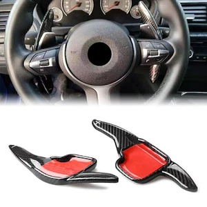 Steering Wheel Extension Paddle Shift Carbon Cover For BMW F30 F31 F32 F10 F20 - Picture 1 of 6