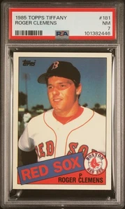 1985 Topps #181 Roger Clemens Collector's Edition (Tiffany) Rookie Red Sox PSA 7 - Picture 1 of 2