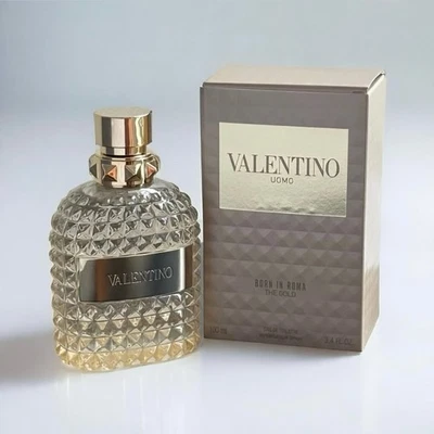 Valentino Uomo Born In Roma The Gold 3,4 oz 100 ml eau de toilette spray para hombre Foto 1 de 3