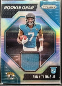 2024 Panini Prizm Brian Thomas Jr. Silver Prizm Rookie Gear Patch-#RG-BTJ RC - Picture 1 of 2