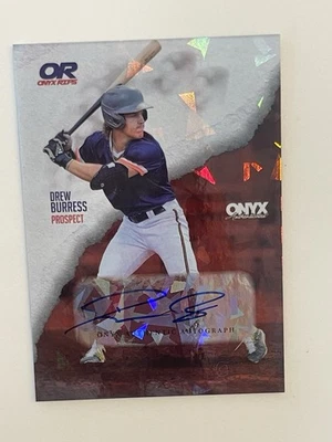 Drew Burress Auto/465 Prospect 2024 Onyx Rips #RADRBU Rookie Prospect Foto 1 de 2