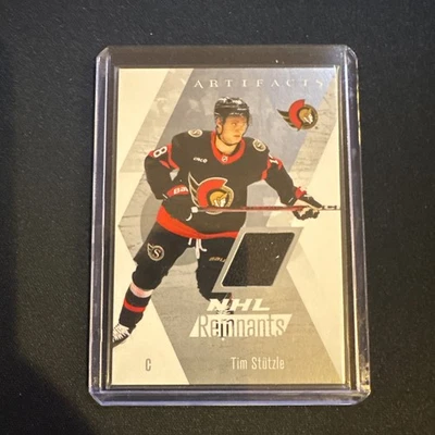 2025-26 Upper Deck Artifacts Tim Stutzle NHL Remnants Game Worn Senators - Image 1 of 2