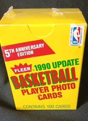 1990 Fleer Basketball Factory Full Set Sealed Pack 100 Cards Jordan[Cletius] - Image 1 of 4
