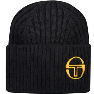 Sergio Tacchini Herren Seppi Ribbed Turn Up Beanie Mütze schwarz - Bild 1 von 2