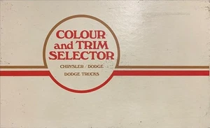 Chrysler Dodge 1977 álbum de color y tapicería selector canadiense de colores y molduras - Imagen 1 de 2
