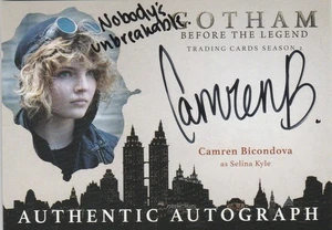 Cryptozoic Gotham Before Legend Season 2 Camren Bicondova autograph Inscription - Picture 1 of 1
