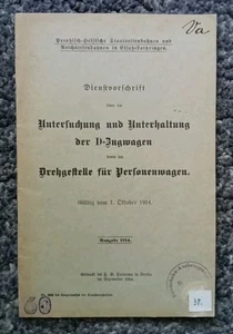 Preussen Hessen Staatseisenbahn Elsass-Lothringen Untersuchung D-Zugwagen 1914 - Bild 1 von 21