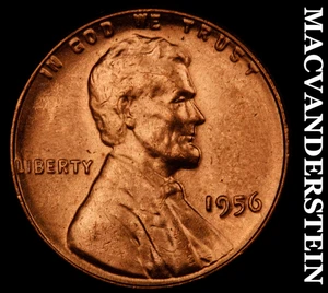 1956 Lincoln Wheat Cent-Choice Gem Brilliant Unc Lustrous No Reserve #KLB2966 - Picture 1 of 2