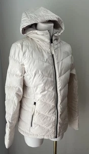 North Face Daunen Puffer Parka Sherpa Fleece gefüttert Damen Creme M - Bild 1 von 6
