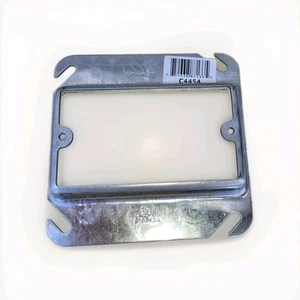 Topaz Steel Raised Square Device Ring 4" x 5/8" C4454, 4x4, 1-Gang, SHG-1 040119 - Picture 1 of 4