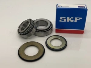 SKF Suzuki TS125 Steering Head Stock Stem Bearings & Seals 85-96 - Picture 1 of 2