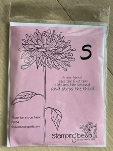 new Stamping Bella Rubber Stamps Flower for a true Friend eb254 - Picture 1 of 2