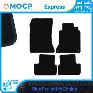 Express with Blue Pre-Stitch Trim Car Mats to fit Mercedes GLA X156 First Gen... - Picture 1 of 4