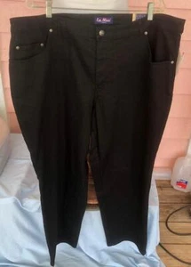 L.A. BLUES JEANS 24W Jet Black Stretch Wilshire NEW NWT 5 Pockets NICE FIT - Bild 1 von 5