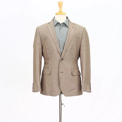 J. Ferrar 40S Brown Sport Coat Blazer Jacket Solid 2B Polyester - Image 1 of 4