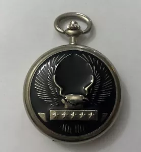 Vintage Majestron Eagle Analog 47mm Pocket Watch WORKING SEE PHOTOS🆓🇺🇸🚢 - Picture 1 of 6