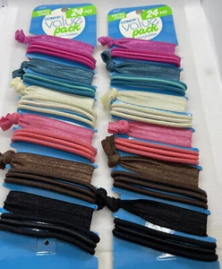 Conair 24 Piece Ponytail Hair Ties Metal Free Assorted Colors ( Set Of 2 ) - Picture 1 of 1