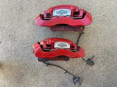 2009-2015 Jaguar XF Supercharged Brake Calipers Driver & Passenger Side Red Pair - Image 1 of 4