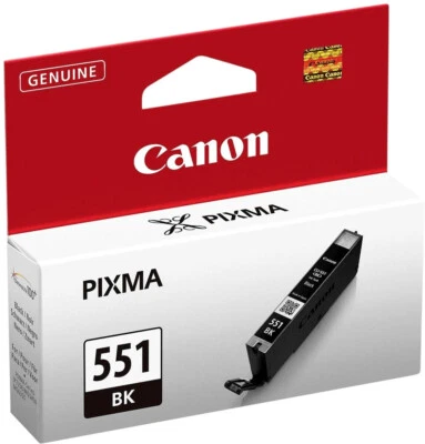 Original Canon CLI-551 BK schwarz Pixma iP2750 iP8750 iX6850 MG5450 MG5550 o.V. - Bild 1 von 2