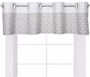 Trend Lab Gray Art Deco Curtain Valance NWOT - Picture 1 of 3
