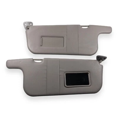 1998-2002 Toyota Corolla Driver & Passenger Side Sun Visor Pair Gray Vinyl - Image 1 of 4