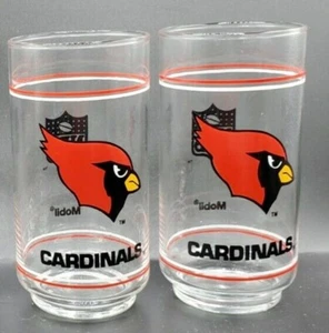 Phoenix Arizona Cardinals NFL Mobil Gas Promo Libbey Drinking Glass Tumbler (4) - Picture 1 of 4