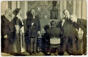 ca 1910's Vintage Photo with Stage Scene in Russian Theater - Foto 1 di 2